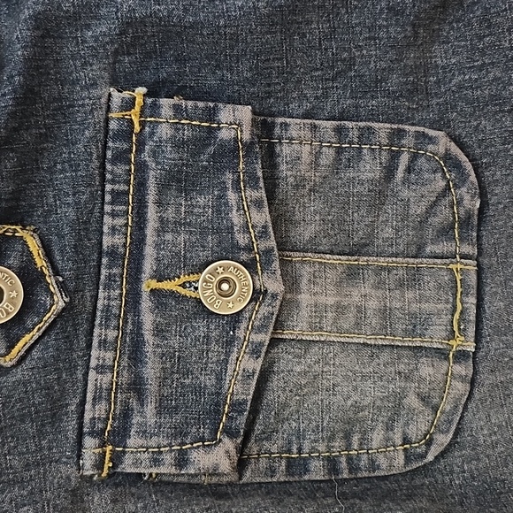 VINTAGE Y2K!! NWOT BONGO DENIM MICRO-MINI SKIRT-0 - Picture 7 of 7